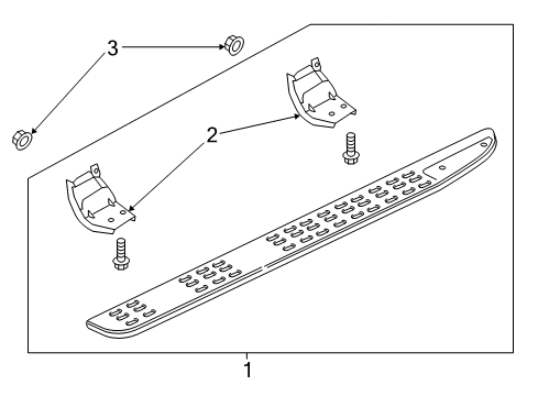 2017 Ford F-150 Running Board Diagram 4 - Thumbnail
