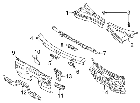 2022 Lincoln Aviator Dash Panel Diagram for L1MZ-7801610-A