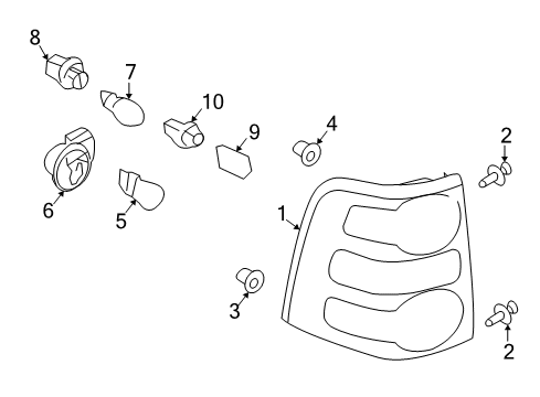 2010 Ford Explorer Combination Lamps Diagram