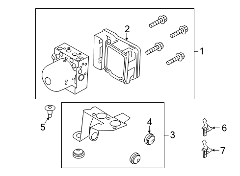 2015 Ford Focus ABS Components Diagram