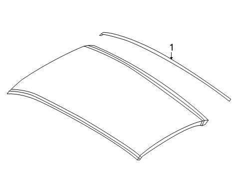 2017 Ford C-Max Exterior Trim - Roof Diagram