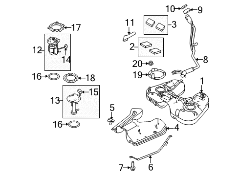 2011 Ford Taurus Senders Diagram