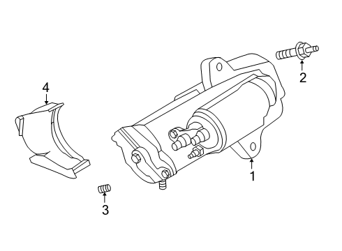 2022 Ford Escape Starter Diagram for JX6Z-11002-F