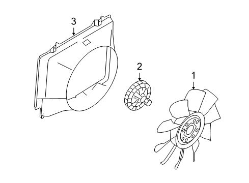 2009 Ford E-350 Super Duty Cooling System, Radiator, Water Pump, Cooling Fan Diagram 3 - Thumbnail