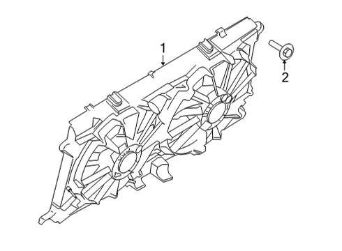 2022 Ford F-150 Cooling System, Radiator, Water Pump, Cooling Fan Diagram 6 - Thumbnail