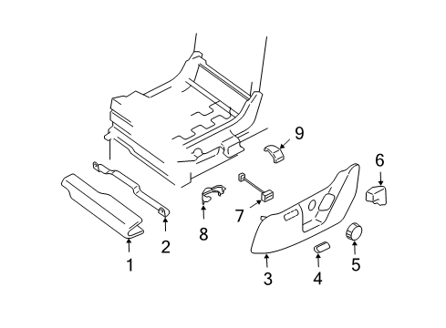 2005 Ford Expedition Tracks & Components Diagram