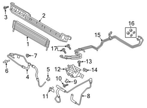 2023 Ford F-150 Hose & Tube Assembly Seal Kit Diagram for 5L7Z-7J302-AA