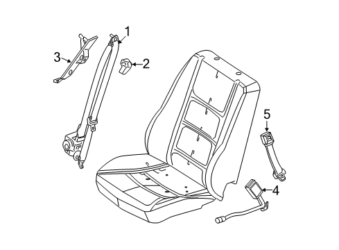 2011 Ford Fusion Front Seat Belts Diagram