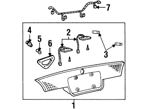 2000 Ford Contour Rear Reflector Diagram