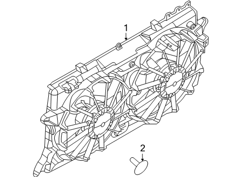 2012 Lincoln Navigator Cooling System, Radiator, Water Pump, Cooling Fan Diagram
