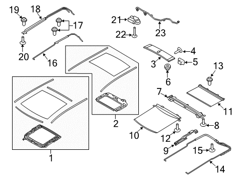 2012 Lincoln MKT Sunroof Diagram