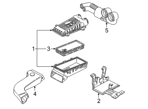 1992 Ford E-150 Econoline Air Inlet Diagram