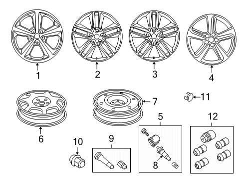 2022 Ford Edge Wheels Diagram