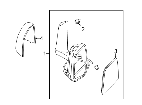 2014 Ford Transit Connect Outside Mirrors Diagram