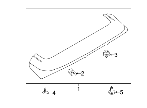 2015 Ford Focus Lift Gate - Spoiler Diagram