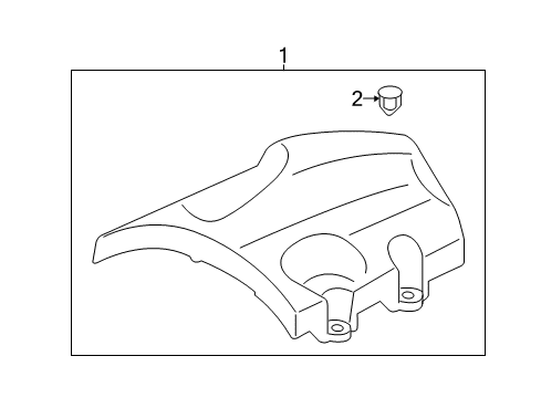 2017 Ford Transit-150 Engine Appearance Cover Diagram