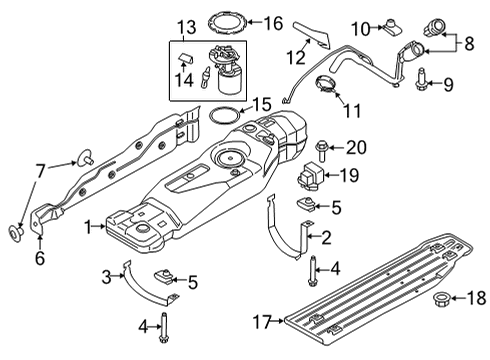 2022 Ford F-150 Fuel System Components Diagram