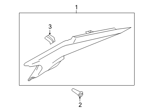 2015 Ford Police Interceptor Sedan Interior Trim - Quarter Panels Diagram