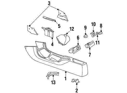 2000 Mercury Cougar Console Diagram