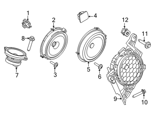2022 Ford Mustang Mach-E Sound System Diagram 1 - Thumbnail
