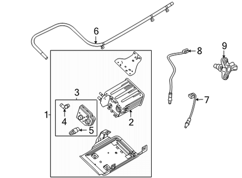 2017 Ford E-350 Super Duty Emission Components Diagram