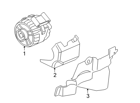 2007 Ford Mustang Alternator Diagram for 7R3Z-10346-CDRM