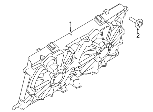 2022 Ford F-150 Cooling System, Radiator, Water Pump, Cooling Fan Diagram 5 - Thumbnail