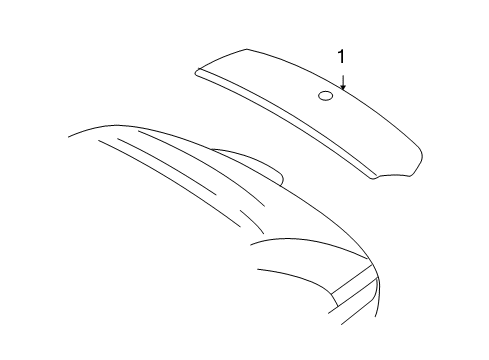 2009 Ford Edge Spoiler, Rear Diagram for 9T4Z-7844210-CPTM