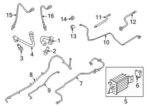 2021 Ford F-150 Pressure Sensor Diagram for ML3Z-9F593-A