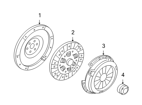 2008 Mercury Milan Clutch & Flywheel Diagram