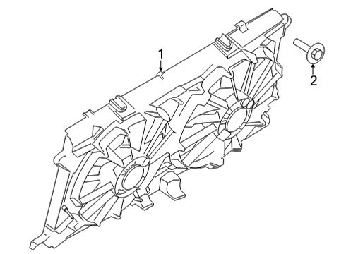 2022 Ford F-150 Cooling System, Radiator, Water Pump, Cooling Fan Diagram 4 - Thumbnail