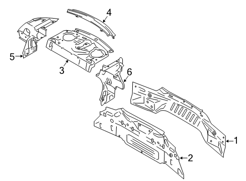 2021 Ford Mustang Rear Body Diagram 2 - Thumbnail