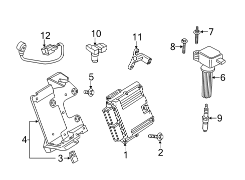 2022 Ford Mustang EEC Module Diagram for KR3Z-12A650-LANP