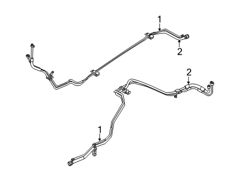2009 Ford Taurus X A/C Tube Diagram for 9A4Z-19867-A