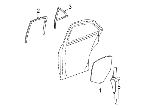 2002 Lincoln LS Rear Door Diagram