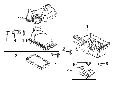 2011 Ford Taurus Air Intake Diagram