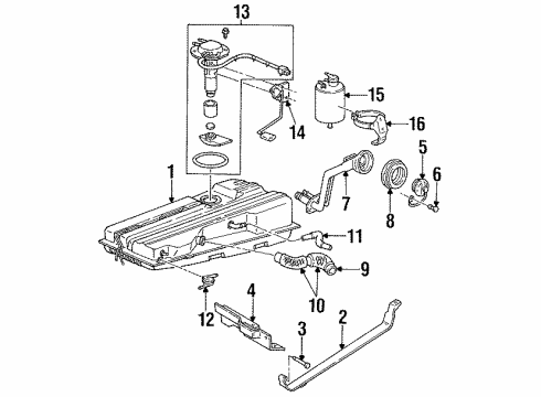 1993 Mercury Villager Fuel Supply Diagram