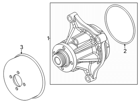 2017 Ford E-350 Super Duty Water Pump Diagram