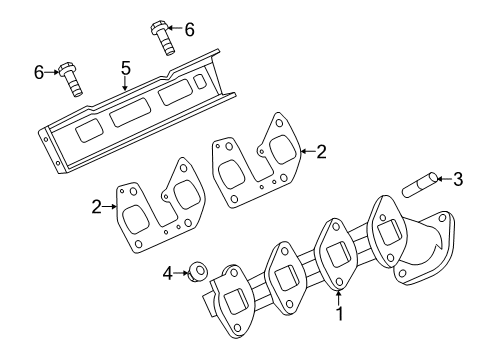 2018 Ford F-250 Super Duty Exhaust Manifold Diagram
