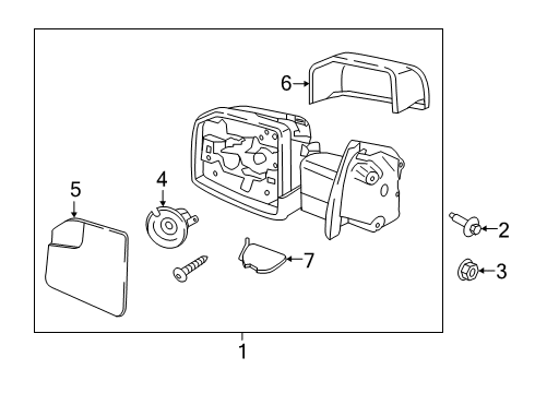 2015 Ford F-150 Outside Mirrors Diagram