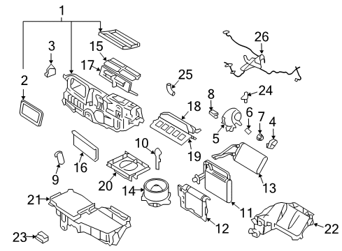 2007 Ford Fusion HVAC Case Diagram 1 - Thumbnail