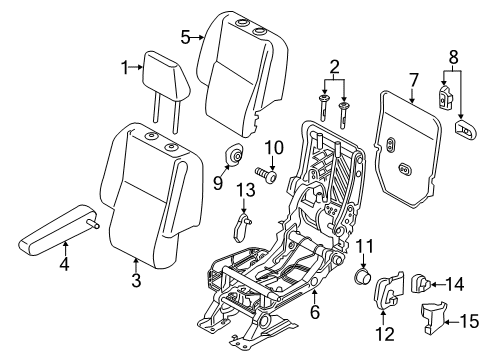 2021 Ford Transit Connect Second Row Seats Diagram