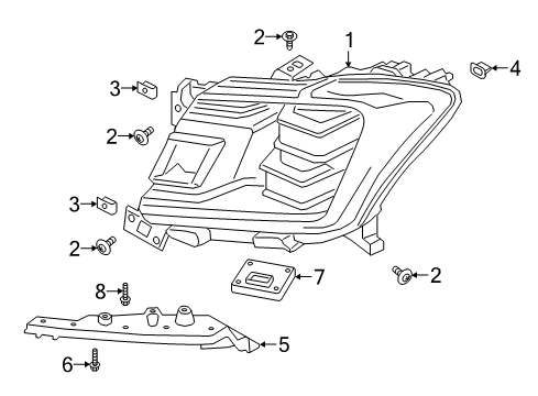 2019 Ford Expedition Headlamps Diagram