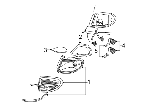 2000 Mercury Sable Tail Lamps Diagram