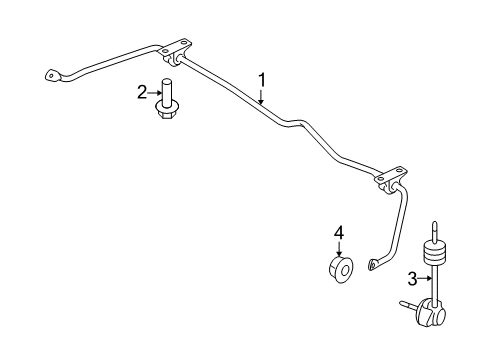2015 Ford Flex Rear Suspension, Control Arm Diagram 1 - Thumbnail