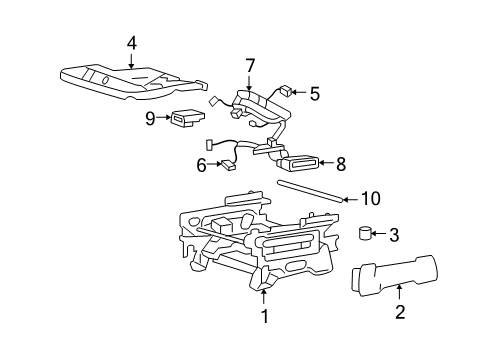 2005 Mercury Monterey Tracks & Components Diagram