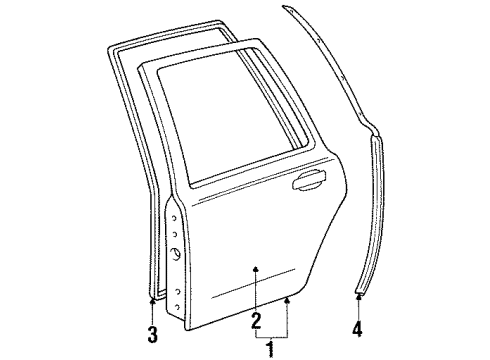 1997 Lincoln Town Car Rear Door Diagram