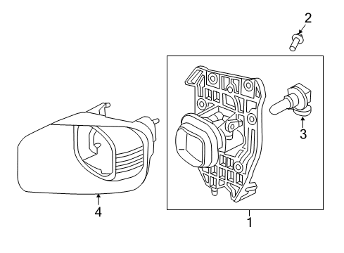 2014 Ford F-250 Super Duty Fog Lamps Diagram