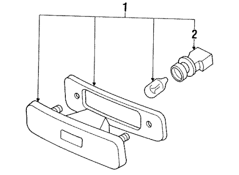 1993 Mercury Tracer Side Marker Lamps Diagram