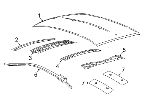2019 Lincoln Continental Roof & Components Diagram